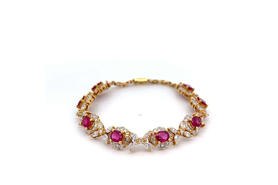 ブレスレット K18 内径約18.5㎝